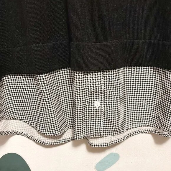 Twik Chic Black and White Collared Blouse Top - Picture 6 of 7